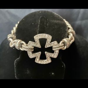 Beautiful Brighton Cross and rhinestone bracelet.